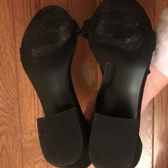Steve Madden Irenee Ankle Strap Sandal in Black Suede - Picture 5 of 5